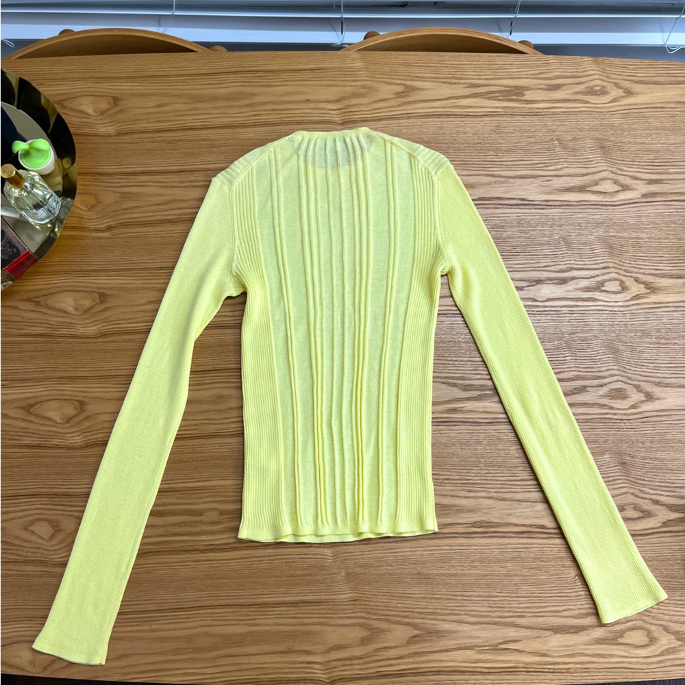 Vince Yellow Long Sleeve Top